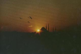 [Sunset over the mosque]